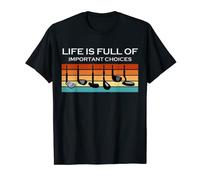 Vintage Life Is Full Of Important Choices Cadeau pour joueur de golf T-Shirt