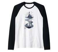 Vintage Lighthouse Sailboat Nautical Ocean Sailing Manche Raglan
