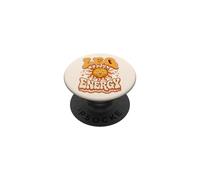 Vintage Lion Energy 70s Groovy Sunshine Astrologie Zodiac PopSockets PopGrip Adhésif