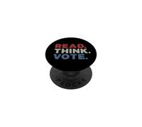 Vintage Lisez Pensez Vote 2025 Élection Voter Voter PopSockets PopGrip Adhésif