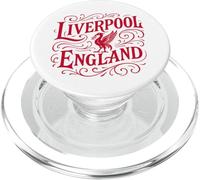 Vintage Liverpool England Liverbird imprimé Rouge PopSockets PopGrip pour MagSafe