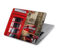 Vintage London British Etui Coque Housse pour MacBook Pro 14 M1-M5 A2442 A2779 A2992 A2918 A3112 A3185 A3401 A3434 A3112