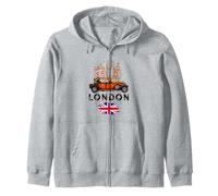 Vintage London Car Shirts, London Sort Sleeve Graphic Outfit Sweat à Capuche