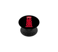 Vintage London Red Telephone Illustration Graphic Design PopSockets PopGrip Adhésif