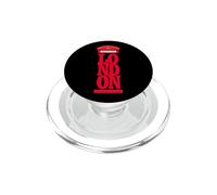 Vintage London Red Telephone Illustration Graphic Design PopSockets PopGrip pour MagSafe