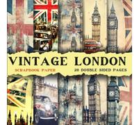 Vintage london scrapbook paper part tow, 8.5x8.5, 10 Designs, 20 Double-Sided Sheets: Scrapbooking Paper for Junk Journals, Decorative craft Paper for ... & Mixed Media, Origami, Collage & Card Making
