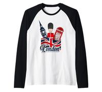 Vintage London Shirts, London Graphic Tees - London Apparel Manche Raglan