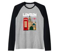 Vintage London T Shirt, London Graphic Tees - London Apparel Manche Raglan