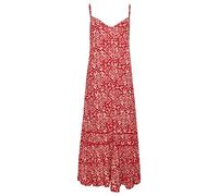 Superdry Vintage Long Beach Cami Sleeveless Dress Rouge S Femme