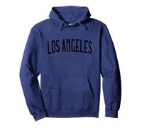 Vintage Los Angeles California Texte Blanc Vieilli rétro Sweat à Capuche