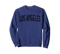 Vintage Los Angeles California Texte Blanc Vieilli rétro Sweatshirt