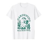 Vintage Love Plant Gardening Lady parce que le meurtre est une erreur T-Shirt