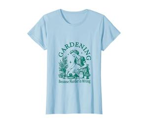 Vintage Love Plant Gardening Lady parce que le meurtre est une erreur T-Shirt