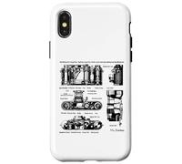 Vintage Low Aperture f1.9 Film Camera Diagram Photography Coque pour iPhone X/XS