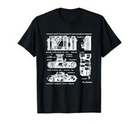 Vintage Low Aperture f1.9 Film Camera Diagram Photography T-Shirt