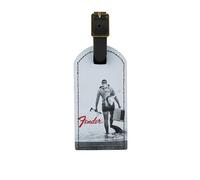 VINTAGE LUGGAGE TAG, SCUBA DIVER