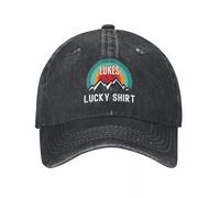 Vintage Lukes Lucky Luke Casquette de Baseball Unisexe Style Distressed Denim Snapback Cap Cartoon Daltons Anime Outdoor Running Golf Hat