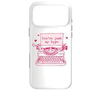 Vintage Machine à écrire Message d'amour Romantique Valentine Graphique Coque pour iPhone 17 Pro Max