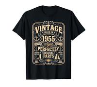 Vintage Made in 1955 Nautical Sailing Boat 71st Birthday Men T-Shirt