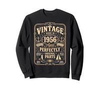 Vintage Made in 1956 Nautical Sailing Boat 70th Birthday Men Sweatshirt