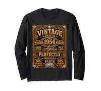 Vintage Made in 1956 Western Birthday Born in 1956 Birthday Manche Longue