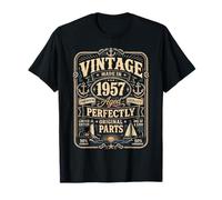 Vintage Made in 1957 Nautical Sailing Boat 69th Birthday Men T-Shirt
