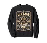 Vintage Made in 1961 Nautical Sailing Boat 65th Birthday Men Sweatshirt