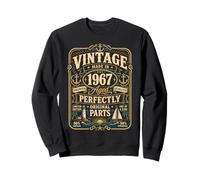 Vintage Made in 1967 Nautical Sailing Boat 59th Birthday Men Sweatshirt