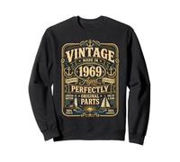 Vintage Made in 1969 Nautical Sailing Boat 57th Birthday Men Sweatshirt