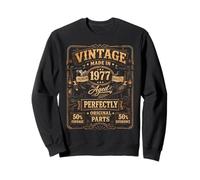 Vintage Made in 1977 Western Train Born in 1977 Birthday Sweatshirt
