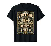Vintage Made in 1984 Nautical Sailing Boat 42nd Birthday Men T-Shirt