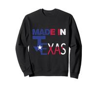 Vintage Made in Texas State Word Design Novelty Sweatshirt