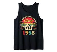 Vintage Mai 1958 Cadeau Anniversaire 68 Ans Hommes Femmes Débardeur