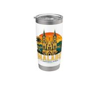 Vintage Malabo Guinée équatoriale Voyage Landmark Cadeau Gobelet isotherme en acier inoxydable double paroi