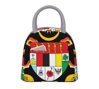 Vintage Malaysia Emblème National Grande Sac Isotherme Repas Boîte À Déjeuner Glacière Enfants Réutilisable Tote Unisexe Bandoulière Isolée Pique-Nique Travail École Camping