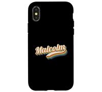 Vintage Malcolm Personnalisé Nom Malcolm Coque pour iPhone X/XS