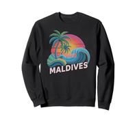 Vintage Maldives Voyage Plage Vacay Girls Cousins Vibes Sweatshirt