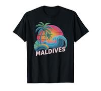 Vintage Maldives Voyage Plage Vacay Girls Cousins Vibes T-Shirt