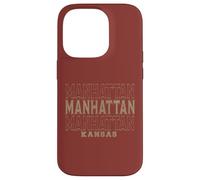 Vintage Manhattan Kansas Coque pour iPhone 14 Pro