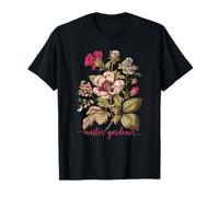 Vintage Master Gardener Fleurs Roses et Bleues T-Shirt