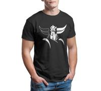 Vintage Mazinger Z UFO Robot T-Shirts Men Crewneck Cotton T Shirts Grendizer Goldorak Actarus Tee Shirt Summer Clothing