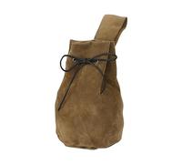 Vintage Médiévale Pochette Viking Pochette de Ceinture Portable Porte-Monnaie avec Cordon de Serrage pour Femmes Hommes Accessoires Halloween Portefeuille Costume de Cosplay Renaissance Velours Brun