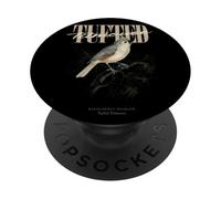 Vintage Mésange touffetée Observation des Oiseaux Art Nature Amour Oiseaux PopSockets PopGrip Adhésif
