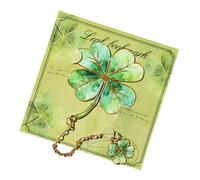 Vintage Metal Bookmark Elegant Botanical Leaf Reading Marker