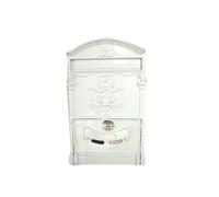 Vintage Metal Mailbox with Combination Lock, Coded Wall-Mounted Drop Box for Garden Ornament & Secure Letter Post(5 UK)