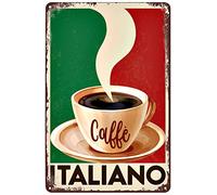 Plaque vintage en métal pour café, café, café, club, bureau, magasin, restaurant, garage, cadeau 20,3 x 30,5 cm