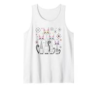 Vintage Mid-Century Modern Look Cats 50's 60's Style Retro Débardeur