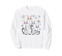 Vintage Mid-Century Modern Look Cats 50's 60's Style Retro Sweatshirt