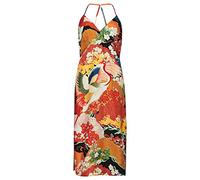 Superdry Vintage Midi Halter Slip Sleeveless Dress Multicolore M Femme