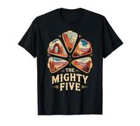 Vintage Mighty Five 5 National Parks Utah Hiking Camping T-Shirt